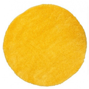 Kusový koberec Shaggy vlas 30mm Fion žlutý, Velikosti 100x100cm