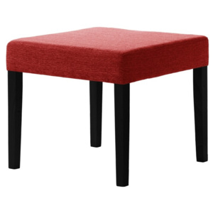 Červená stolička s čiernymi nohami Ted Lapidus Maison Pétale