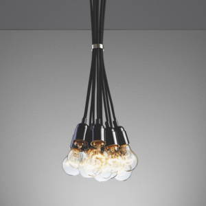 MÖMAX modern living Závesná Lampa Padua čierna 22/147/22 cm
