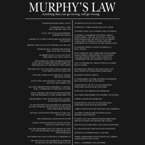 Plagát - Murphy's law