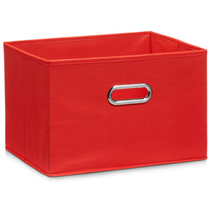 Zeller, Úložný box, flísový, červený, 33 x 26 x 22 cm