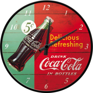 Nostalgic Art Nástenné hodiny - Coca-Cola (Dvojfarebná)