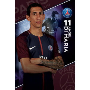 Plagát, Obraz - PSG - Di Maria 17/18, (61 x 91,5 cm)
