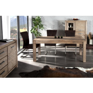 Rozkladací jedálenský stôl 19876 180/230x90cm Masív drevo Agát-Komfort-nábytok