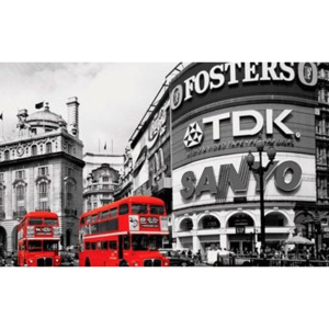 Fotoobraz - Piccadilly Circus london red buses