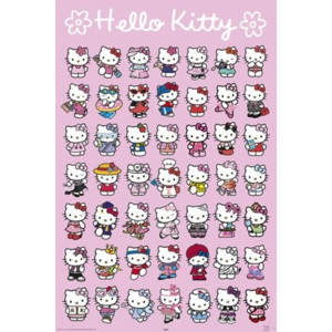 Plagát - Hello Kitty (postavy)