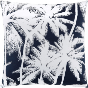 MÖMAX modern living Dekoračný Vankúš Palm Tree biela, modrá 45/45 cm