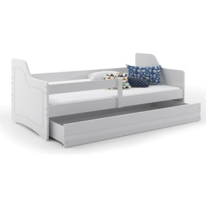 Detská posteľ PASTELKA, 80x160 cm, biely/biela