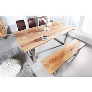 Jedálenský stôl 36858 200x100cm Masív drevo Acacia/Agát