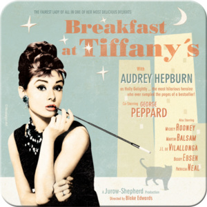 Nostalgic Art Sada podtáciek 2 - Breakfast at Tiffany's 9x9 cm