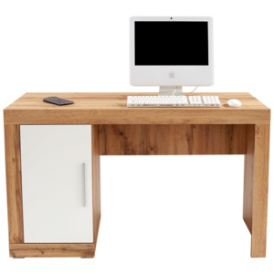 Písací Stôl Frame biela, farby dubu 122/75/53 cm