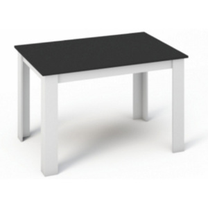 Tempo Kondela Jedálenský stôl Kraz 120 Farba: Biela / čierna