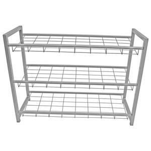 MÖBELIX Regál Na Topánky Shoe farby striebra 80/60/30 cm