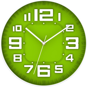 Postershop Nástenné hodiny: Moderné (zelená) - 30 cm