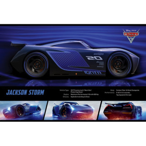 Plagát - Auta 3, Cars 3 (Jackson Storm)