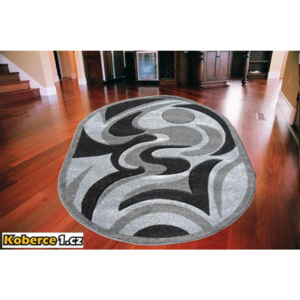Kusový koberec Lana sivý ovál, Velikosti 120x170cm