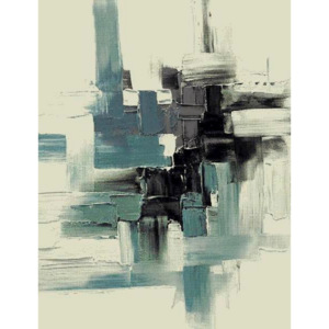 MÖMAX modern living Tkaný Koberec Abstract 1 biela, čierna, modrá 80/150 cm