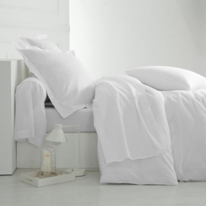 Blancheporte Jednofarebná posteľná bielizeň, bavlna zn. Colombine biela napínacia plachta 90x190cm