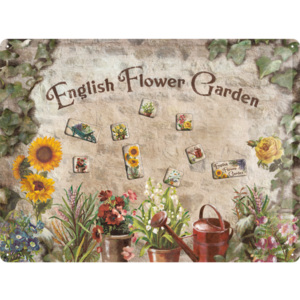 Nostalgic Art Ceduľa s magnetmi - Engish Flower Garden