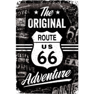 Nostalgic Art Plechová ceduľa: Route 66 (The Original Adventure) - 20x30 cm