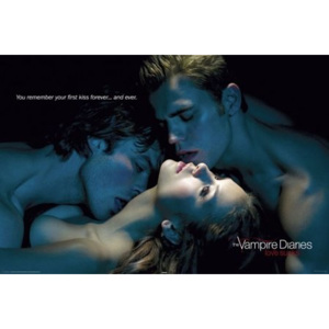 Plagát - Vampire Diaries kiss
