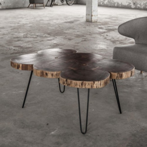 Konferenčný stôl 23-28 100x70cm drevo Acacia/Agát-Komfort-nábytok
