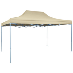 Skladací záhradný stan 3x4,5 m, krémovo biely