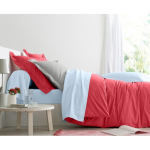 Blancheporte Jednofarebná posteľná bielizeň, polycoton zn. Colombine modrá azurová obliečka na vank. 63x63cm
