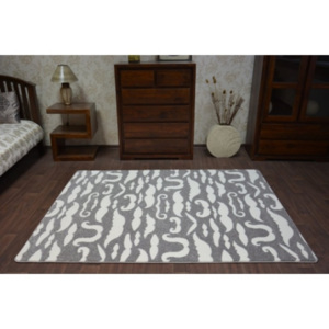 FA67 Moderný koberec SKETCH šedo-biely FA67 140x190 cm