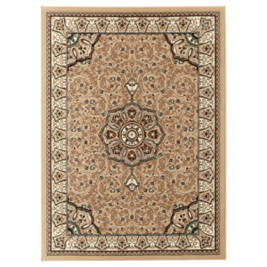 Béžovo-hnedý koberec Think Rugs Diamond, 70 x 140 cm