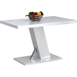 Jedálenský Stôl Leo 120 biela 120/75/80 cm