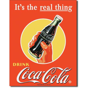 Cedule Coca Cola Real Thing - Bottle