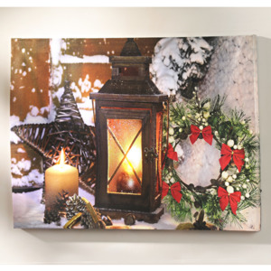 Magnet 3Pagen LED obraz "Vianočný lampáš"