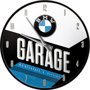 Nostalgic Art Nástenné hodiny - BMW Garage