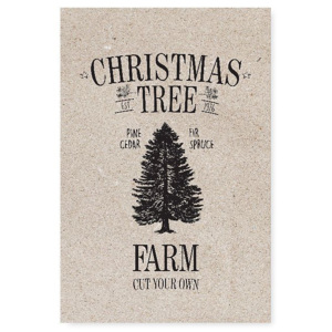 Pohľadnica Christmas Tree Farm 12x17,5 cm