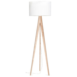 Biela stojacia lampa 4room Artista, breza, 150 cm