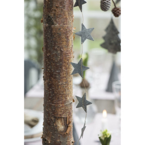 Girlanda so zinkovými hviezdičkami 120cm