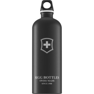 SIGG Fľaša Swiss Emblem Black Touch 1 l