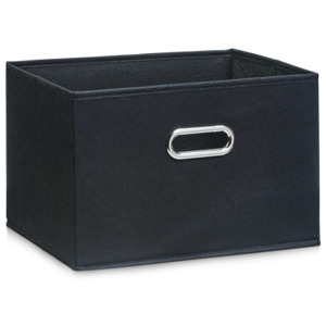 Zeller, Úložný box, flísový, čierny, 33 x 26 x 22 cm