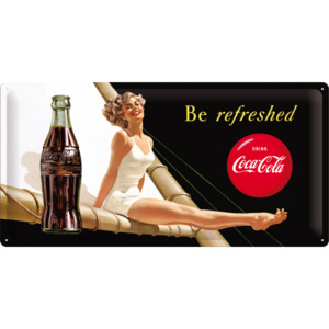 Nostalgic Art Plechová ceduľa: Coca-Cola (Be Refreshed) - 25x50 cm
