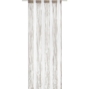 PREMIUM LIVING Nitkový Záves String biela, hnedá, sivá 90/245 cm