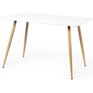 Jedálenský Stôl Sven 120 biela, farby dubu 120/76/80 cm