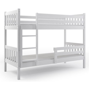 Detská posteľ RINOCO + matrac + rošt ZADARMO, 200x90 cm, biely