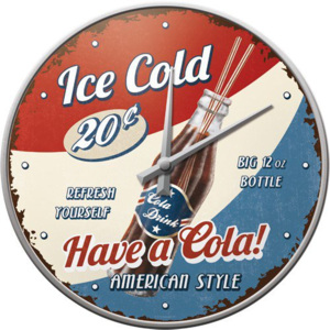 Nostalgic Art Nástenné hodiny - Ice Cold