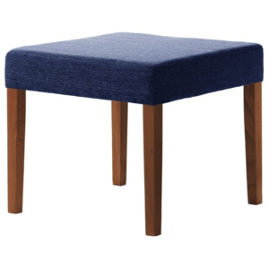 Modrá stolička s tmavohnedými nohami Ted Lapidus Maison Pétale