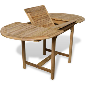 Vonkajší rozťahovací stôl z tíkového dreva (110-160)x80x75 cm