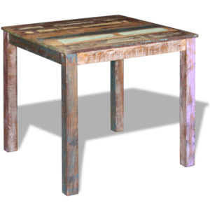 Jedálenský stôl z masívneho recyklovaného dreva, 80x82x76 cm
