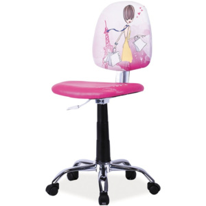 Signal Detská stolička GRAFI Prevedenie: TYP 2 / ružová + vzor dievča