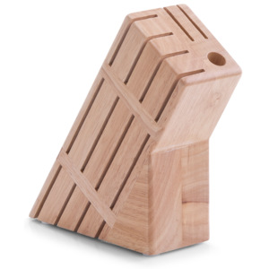 Blok na nože, gumovníkové drevo (kuchynské doplnky a potreby)