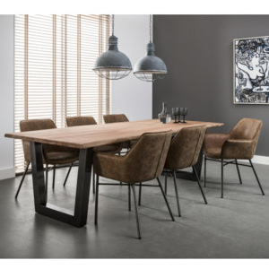 Jedálenský stôl 20-22 200x100cm Solid Acacia natural